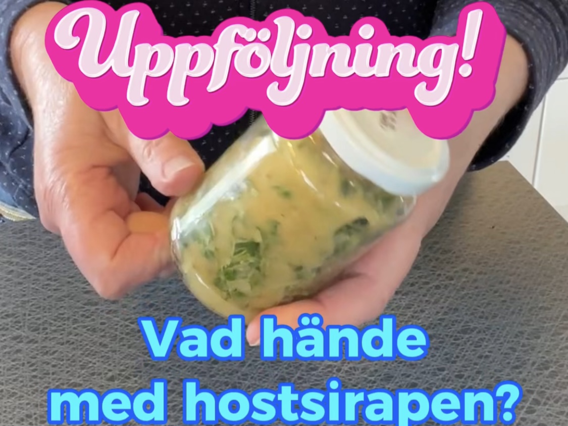 Hostsirapen är klar!